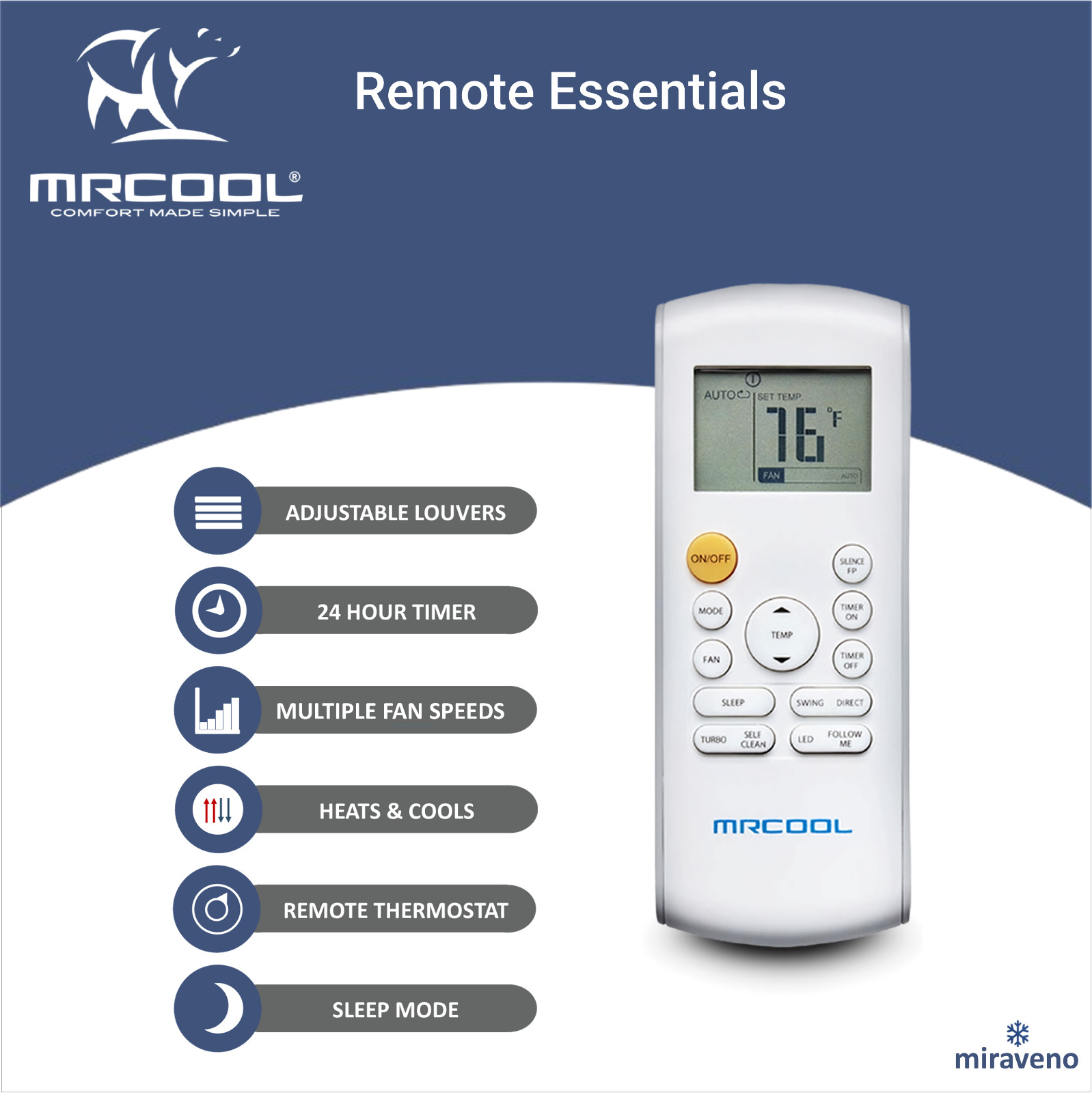 MRCOOL Mini Split Heat Pump Ductless Air Conditioner Advantage G5 12000 BTU 115V