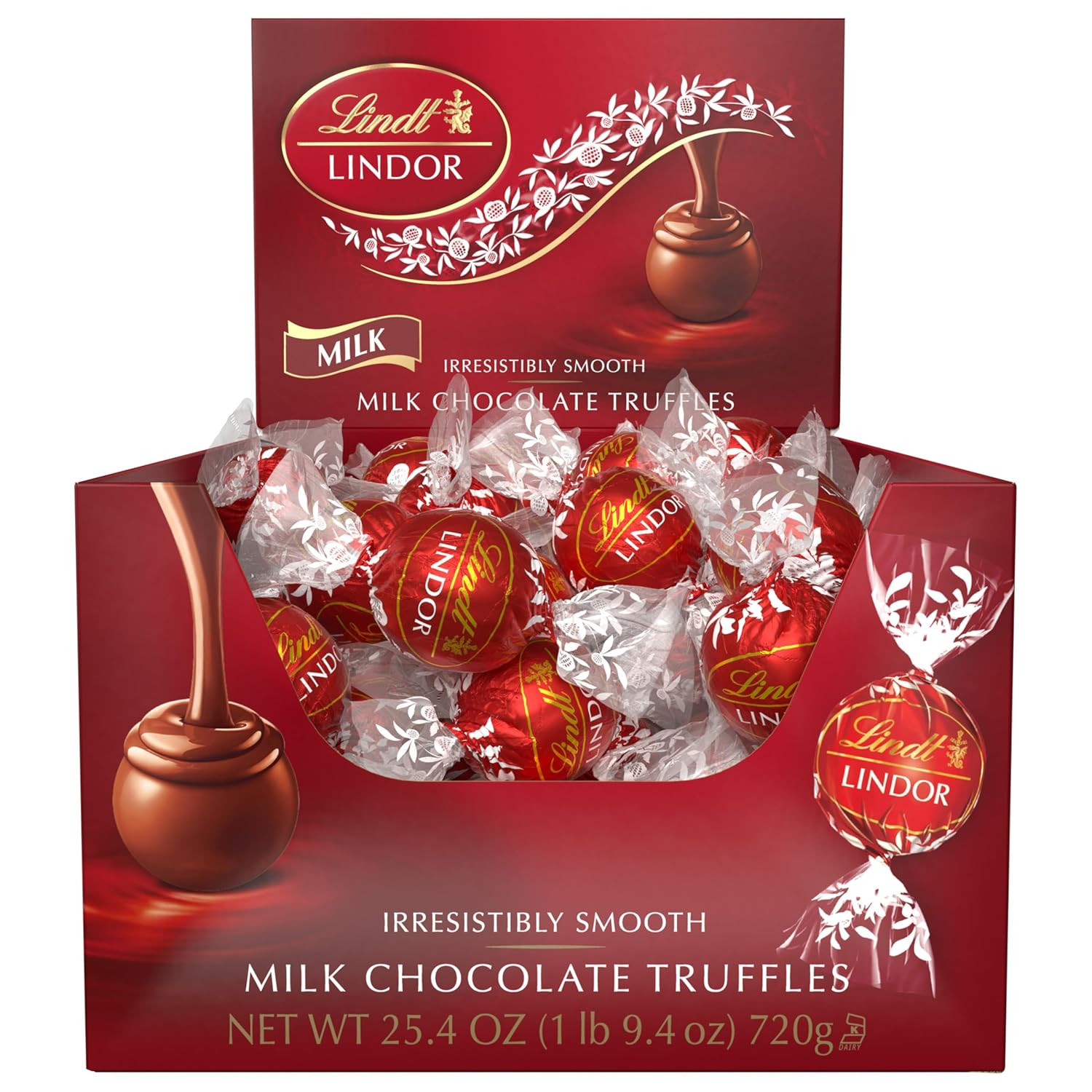 Lindt LINDOR Dark Chocolate Candy Truffles, Dark Chocolate with Smooth, Melting