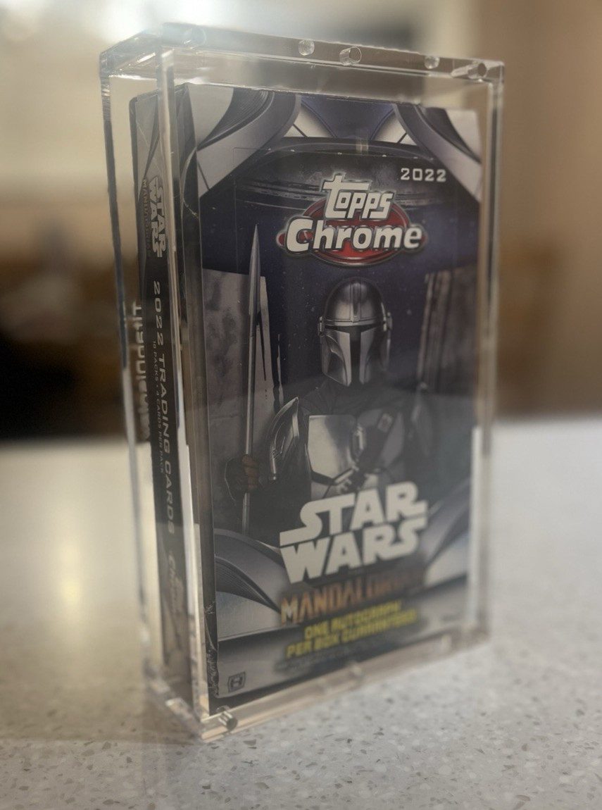 Acrylic Display Case Magnetic FITS 2021 Topps Chrome Star Wars GALAXY Hobby Box