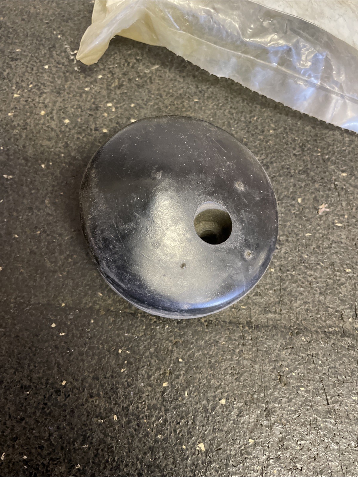 NOS Jeep CJ Side Mount Spare Tire Bumper Dampener w/OEM Screw - CJ5 CJ7 Renegade