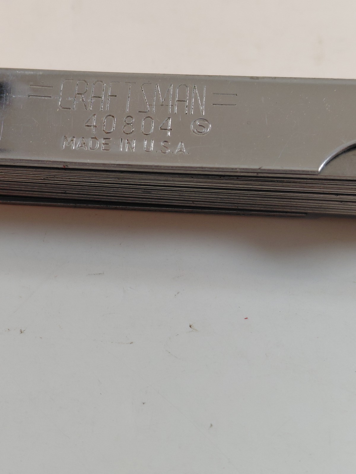 Craftsman 40804 Feeler Gauge Set 12 Blades Made in USA Gap Thickness Tool