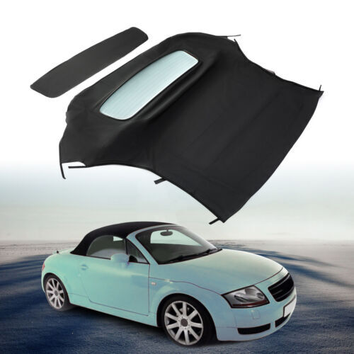 NEW For Audi TT Convertible 2000-2006 Soft Top W/ Heated Glass Window Black
