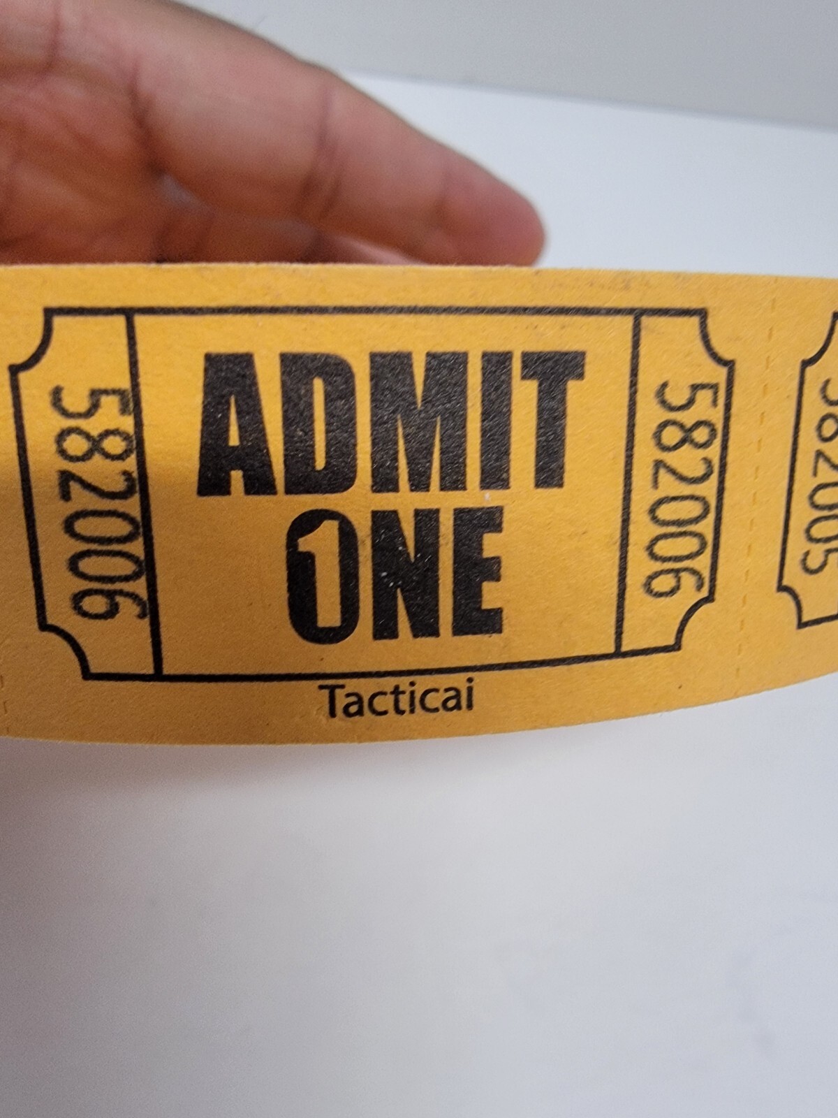 1 Roll 2,000 ORANGE Admit One Tickets Carnival Fun Fair Festival Raffle Entrance