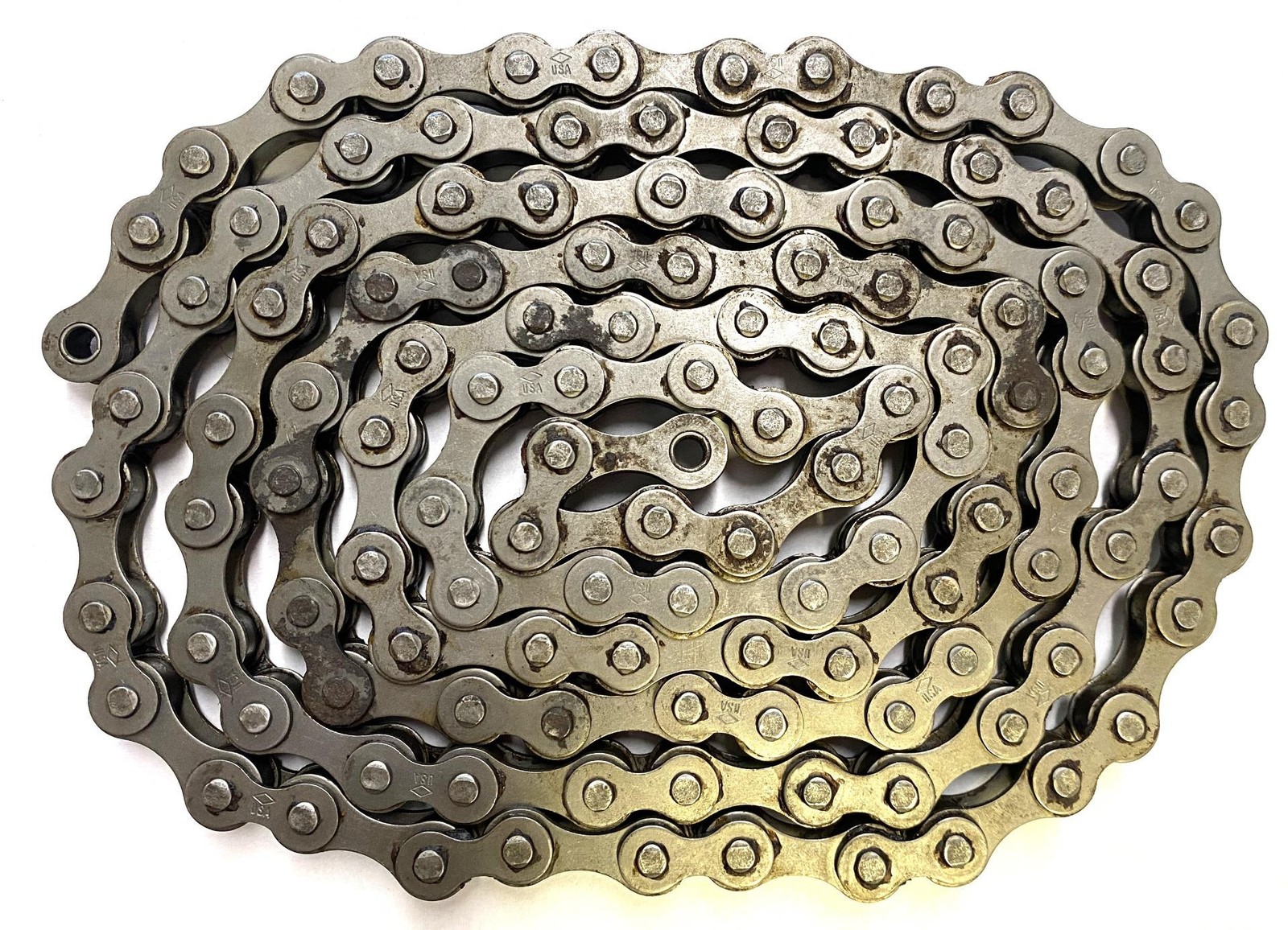 Diamond skip tooth 1" pitch BICYCLE CHAIN 3/16" skip tooth 60" extra long