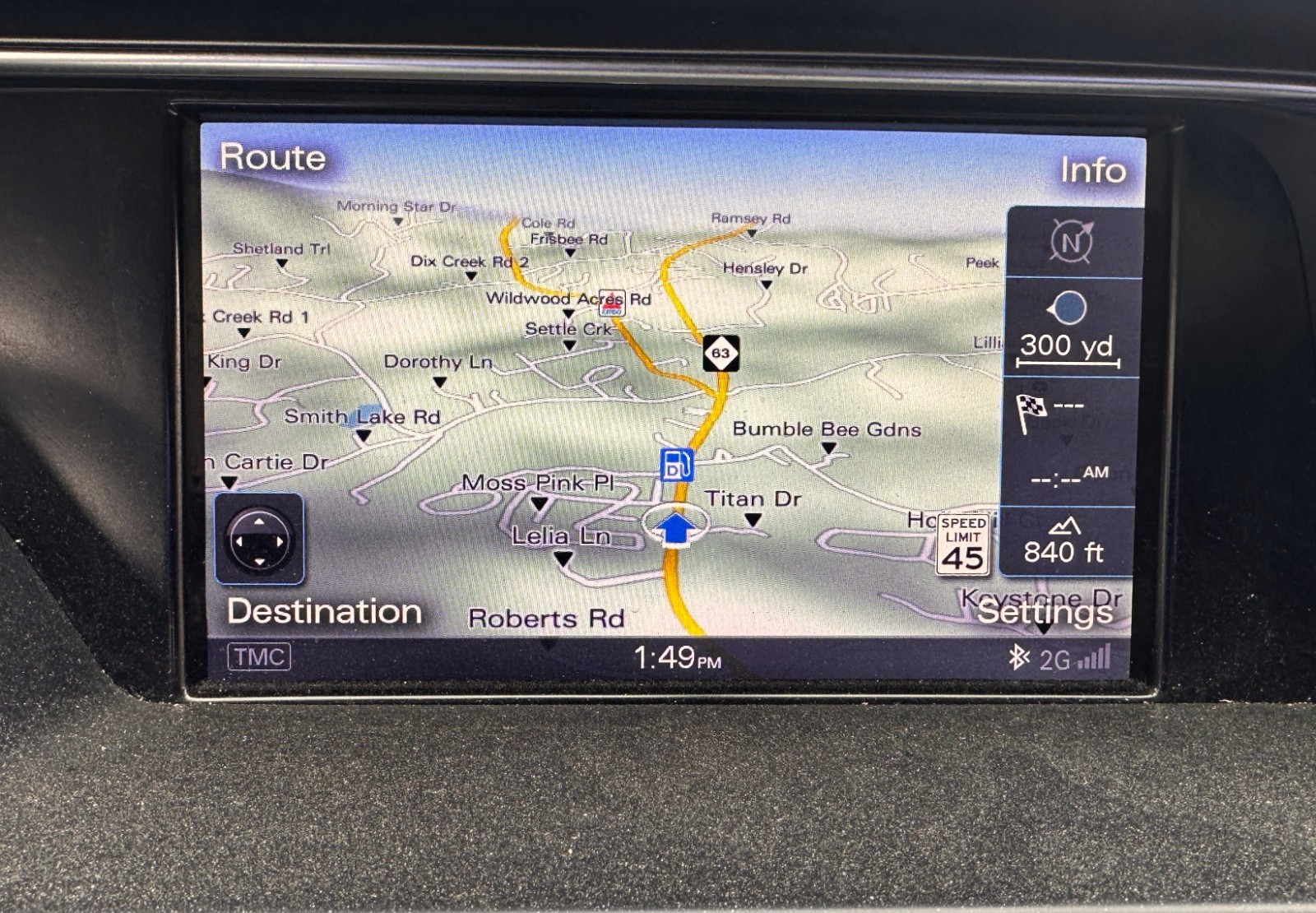 2013-2016 Audi A4 A5 S4 S5 Q5 Info Navigation Display 8R0919604A OEM Used