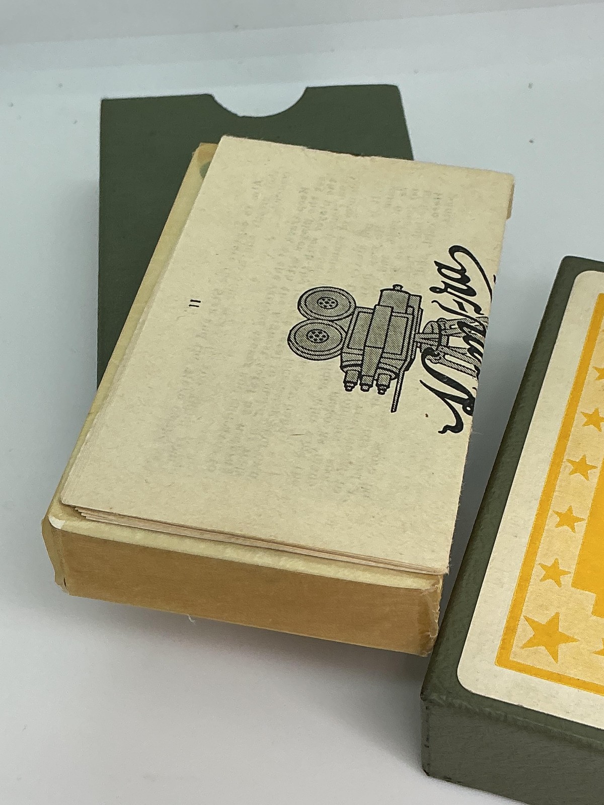 Vintage Kam-Ra Card Company Hollywood Producer Playing Cards Deck Green Box