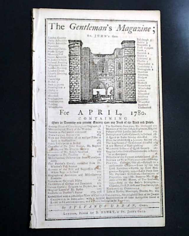 1780 WEST FLORIDA Surrender to Spanish Revolutionary War London Enemy Magazine