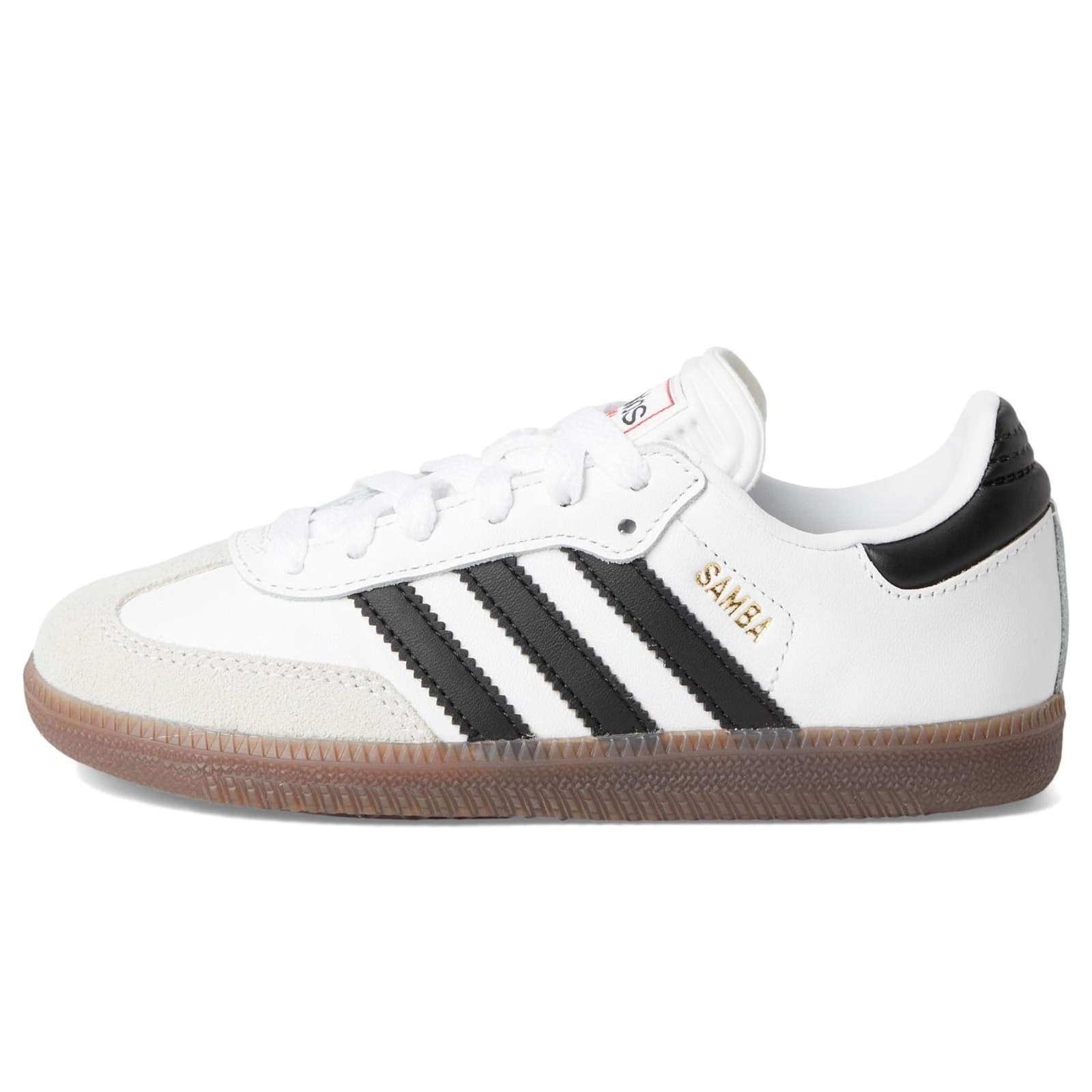 Adidas Kids Samba Indoor Soccer Shoes White Black Gum Size 4.5 Big Kid