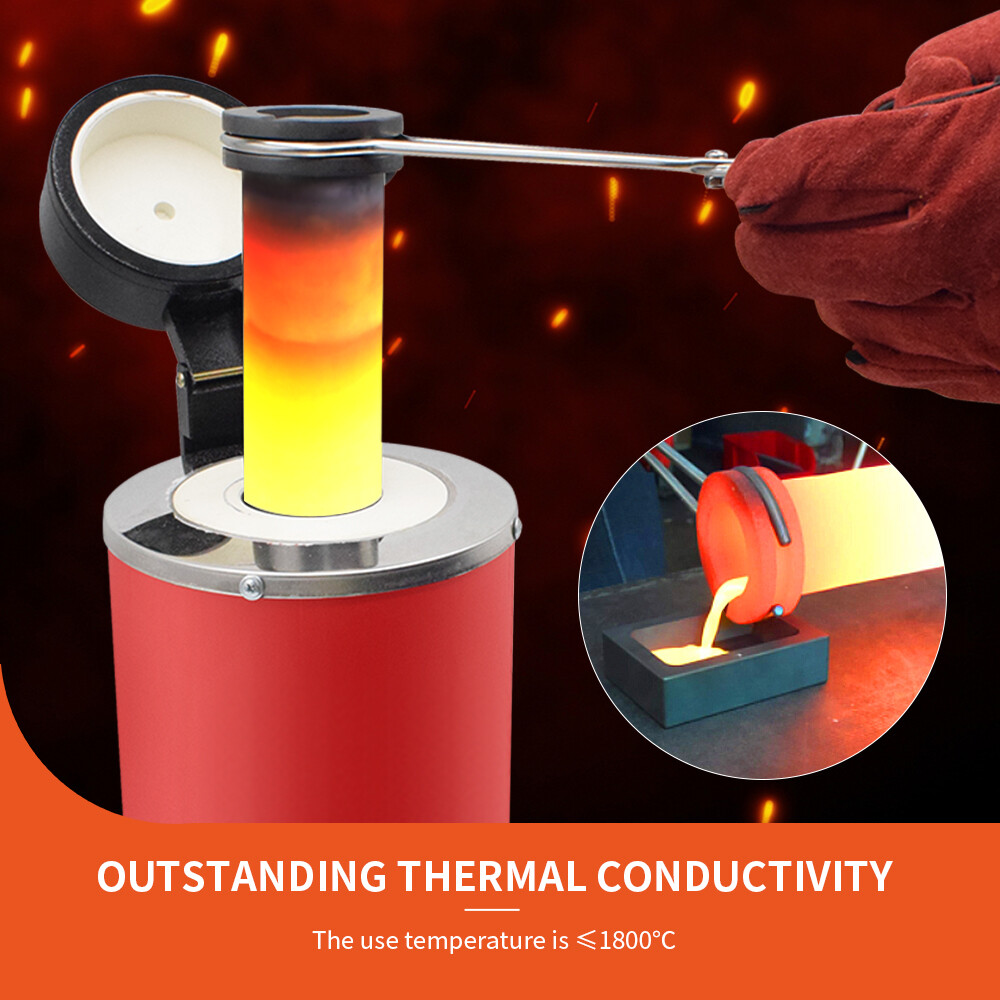 1/2/3KG High Purity Graphite Crucible Smelting Tool for Electric Melting Furnace