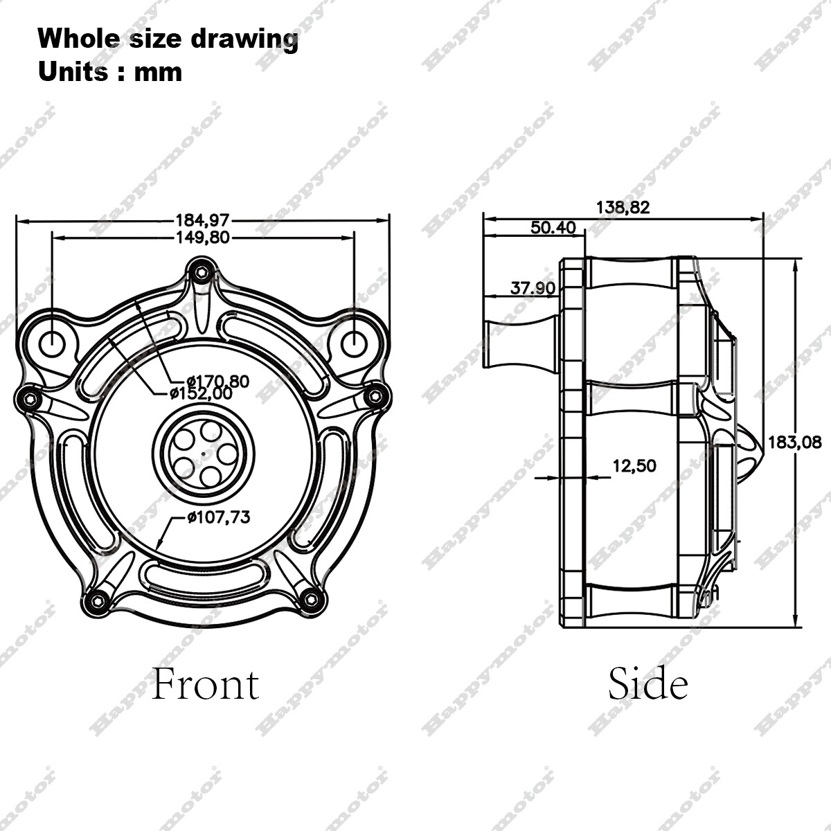 Spike Ops Black Air Intake Filter For Harley Softail FLSTNI FXST Slim FLS 00-15