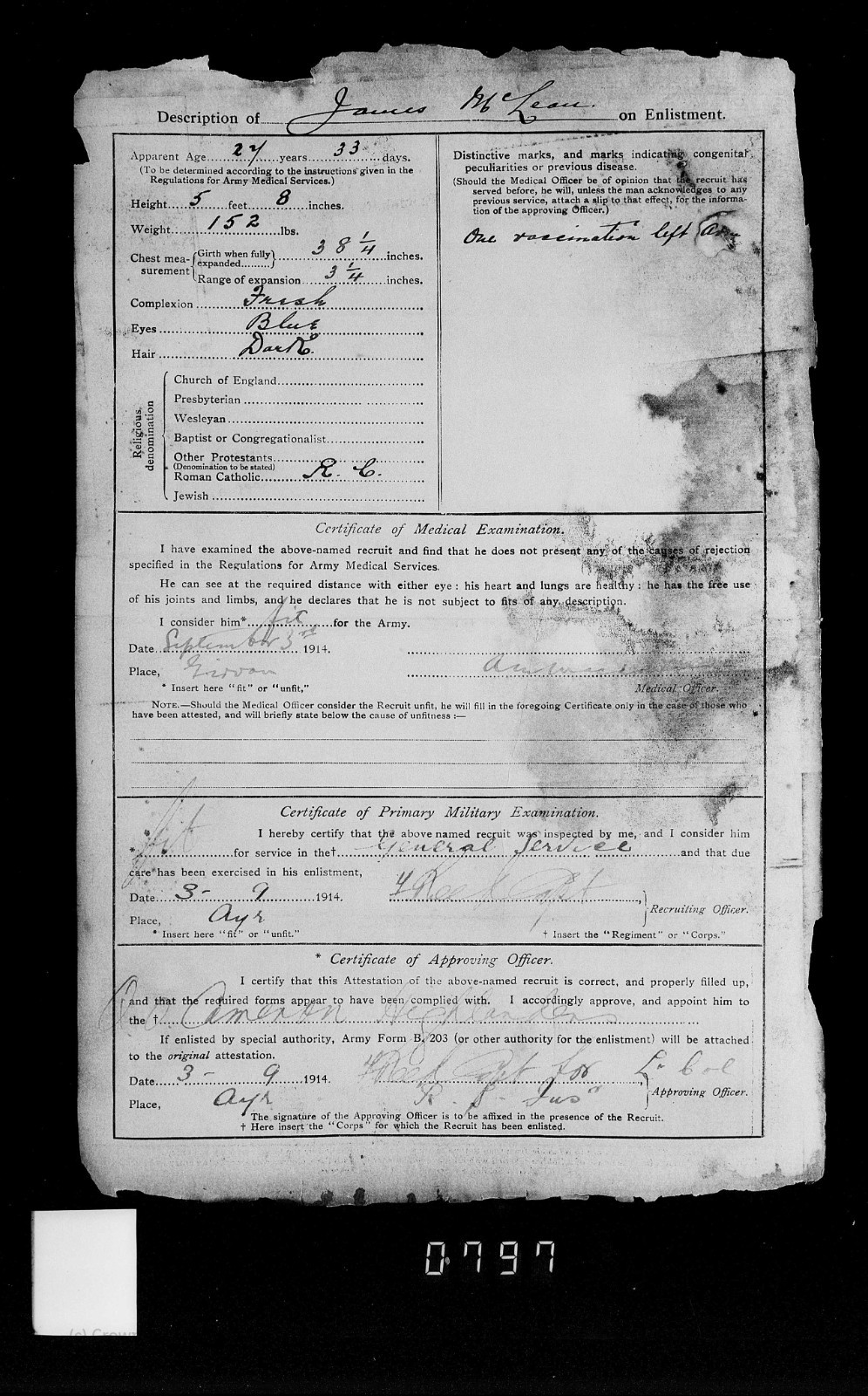 Cameron Highlanders PIPER WW1 Medal Trio 1914 Christmas Tin from Girvan, Ayr