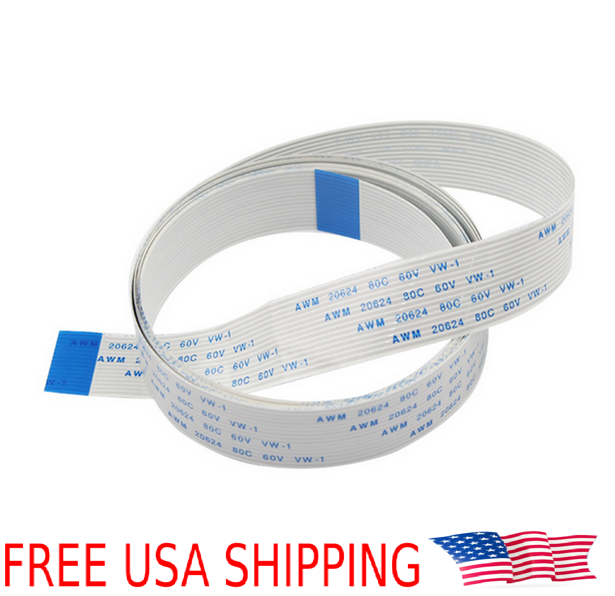 500mm 15p 1.0mm Long FPC FFC Flat Wire Extended Ribbon Cable Raspberry Pi Camera