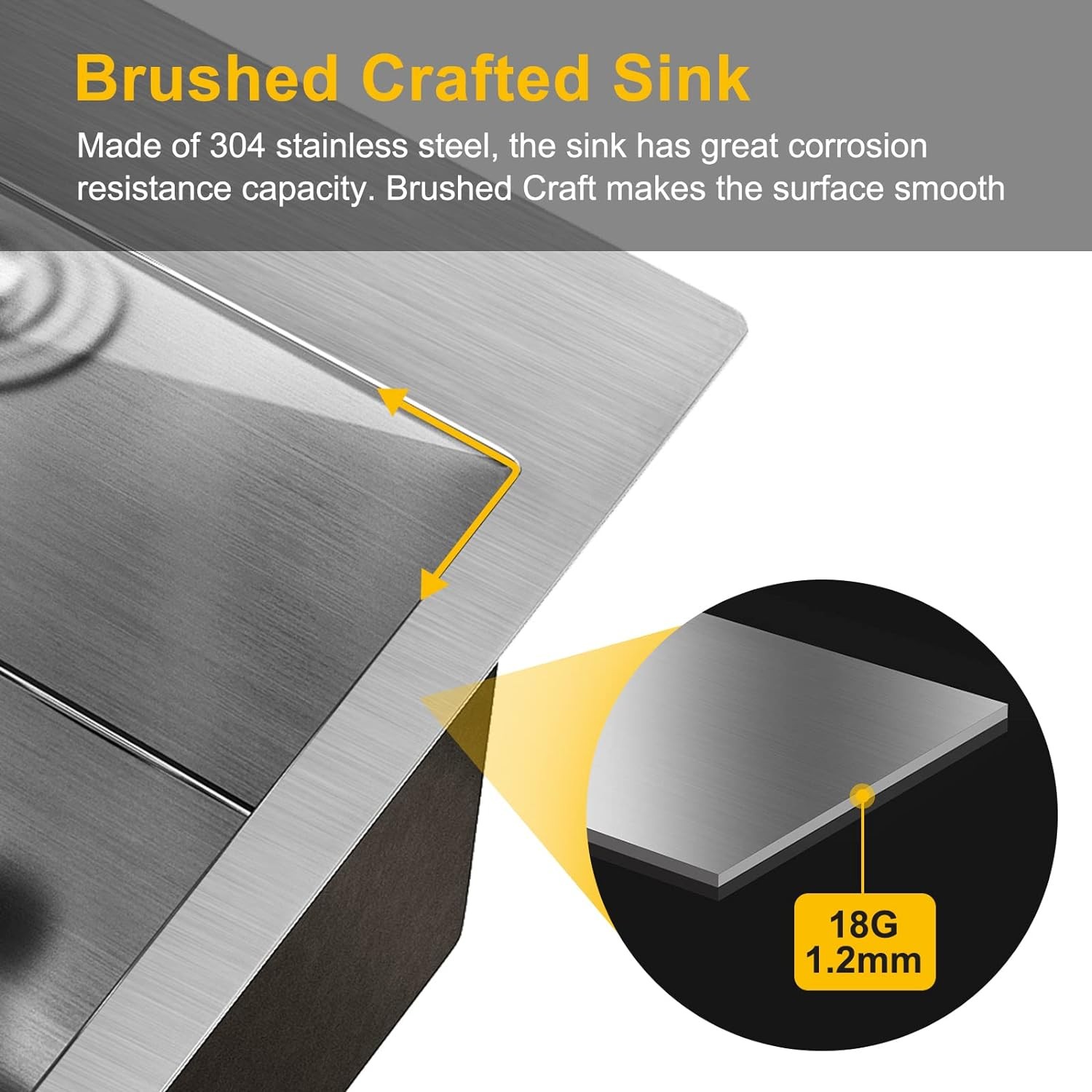 Stainless Steel Utility Sink with Cabinet and Pull-Down Faucet for Laundry Room