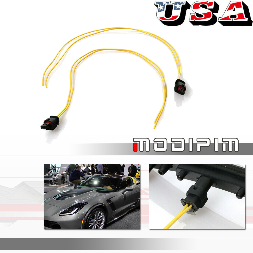 For 2014-19 Corvette C7 Front or Rear side marker lights' stock connectors Wires