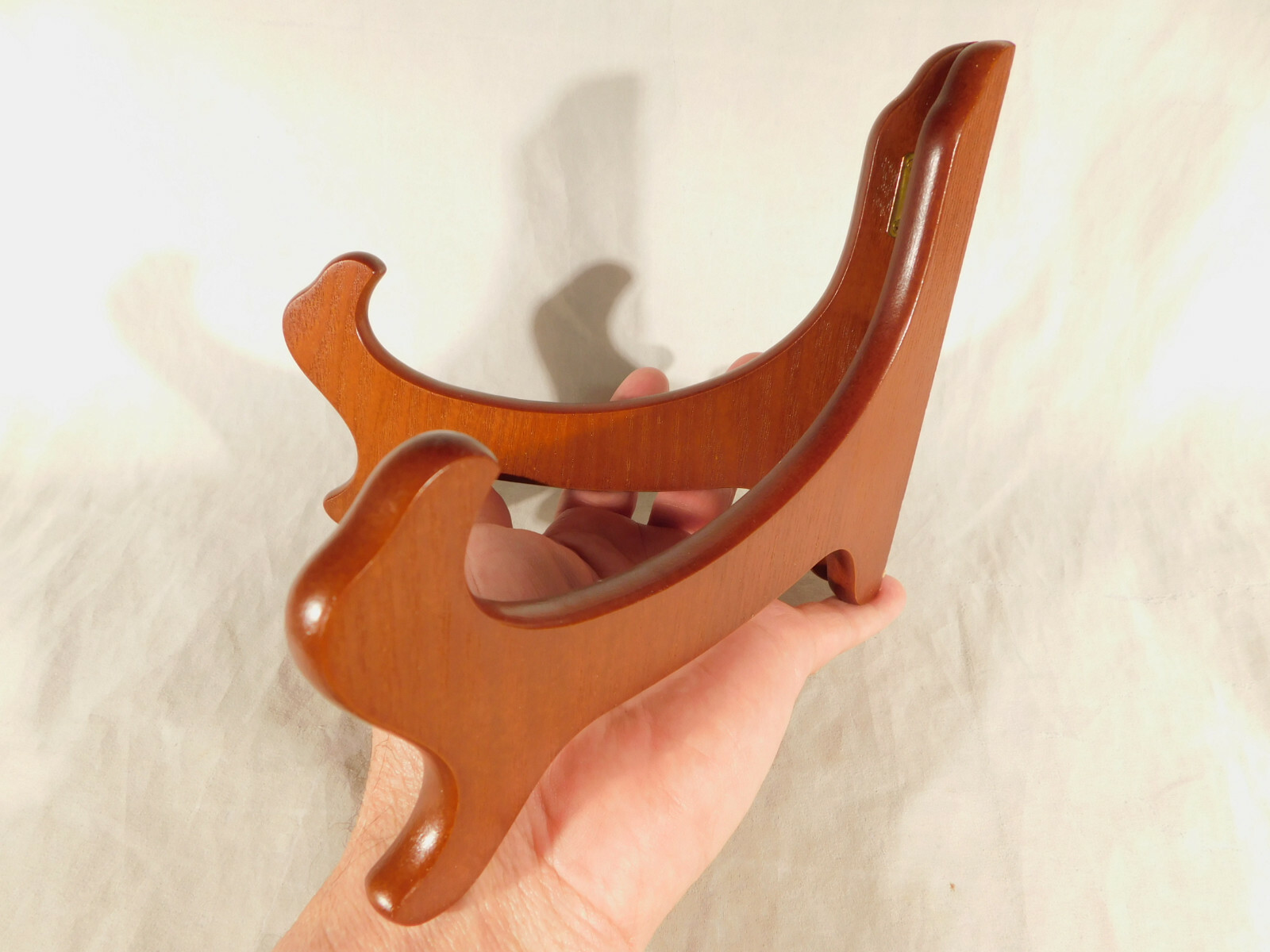 BOWL Display Stand Folding Solid WOOD Large Size