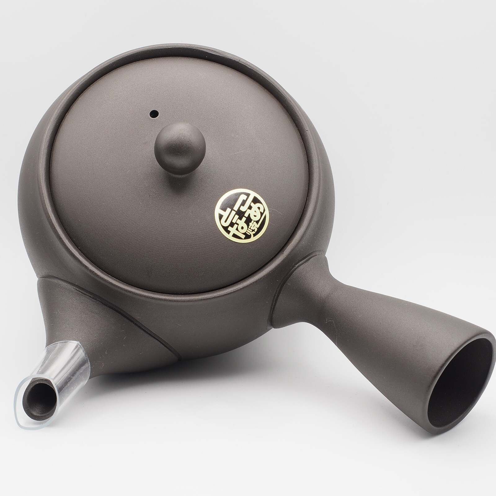 Japanese Teapot Kyusu Tokoname Ware 'Dark Gray Ceramesh' 330ml Japan-Made NEW