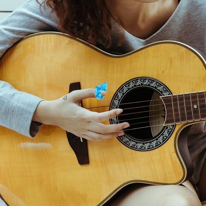 12PCS Medium Thumb Finger Picks Celluloid for Guitar Banjo Ukulele Bass