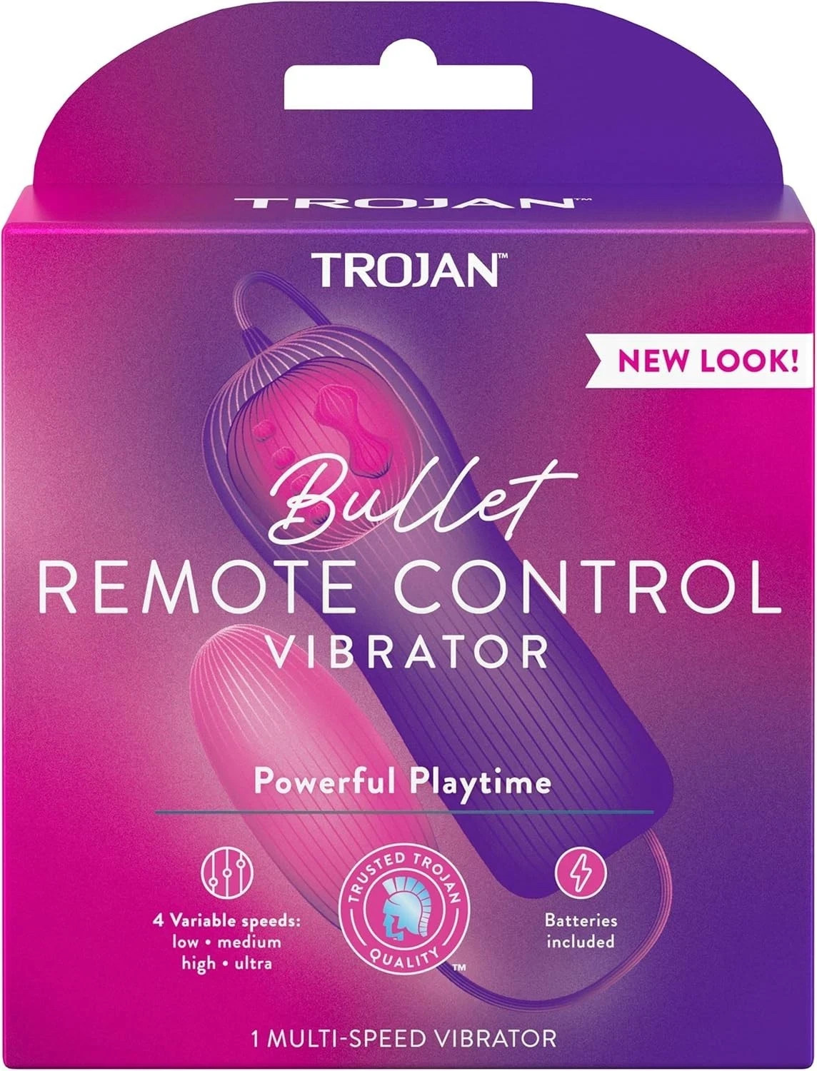 NEW! Trojan Multi-Speed Bullet Remote Control Vibrator - FREE SHIPPING