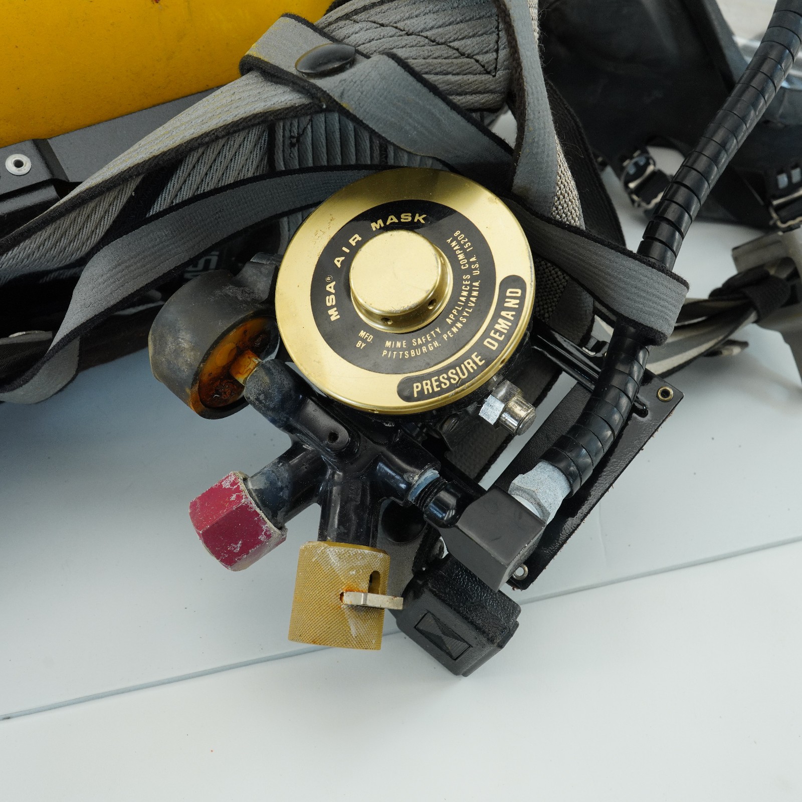 MSA Ultralight II Tank Harness Air Mask SCBA AS IS AS FOUND