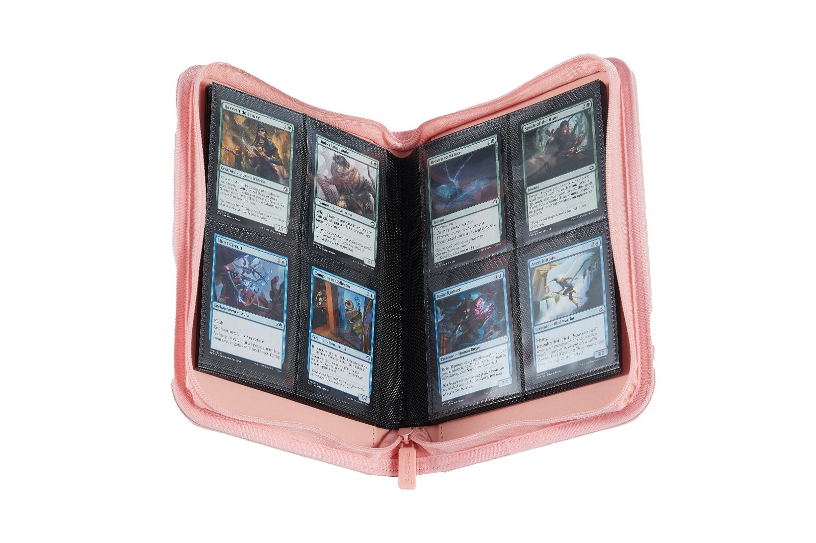 Pro Safe 4-Pocket Zippered PRO-Binder Album pink - Free Ship