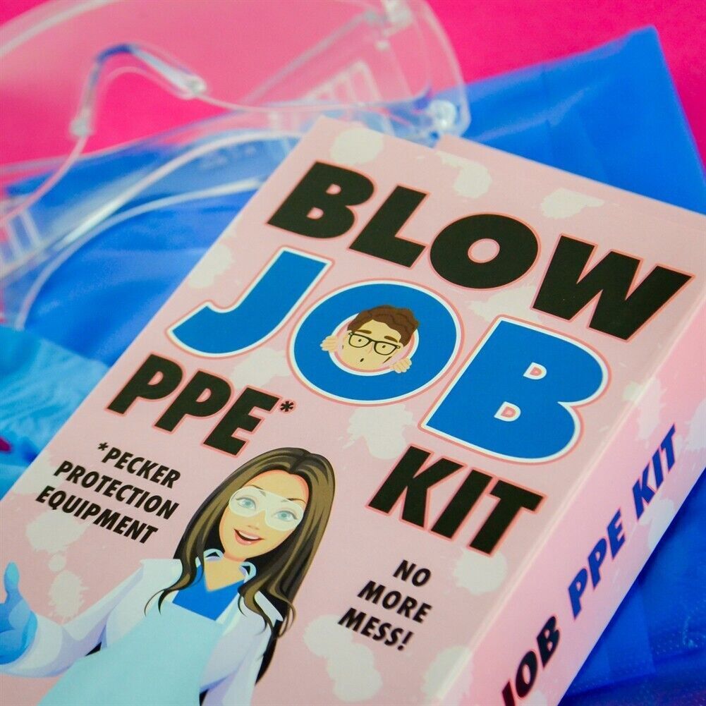 THE BLOW JOB PPE KIT - NO MORE MESS! ~ Funny Adult Gag Joke Adult Pecker Gift
