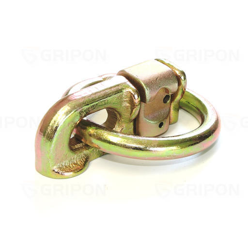 GRIPON (Pack of 8) Aluminum L Track Double Stud Fitting with O-Ring Tie Down