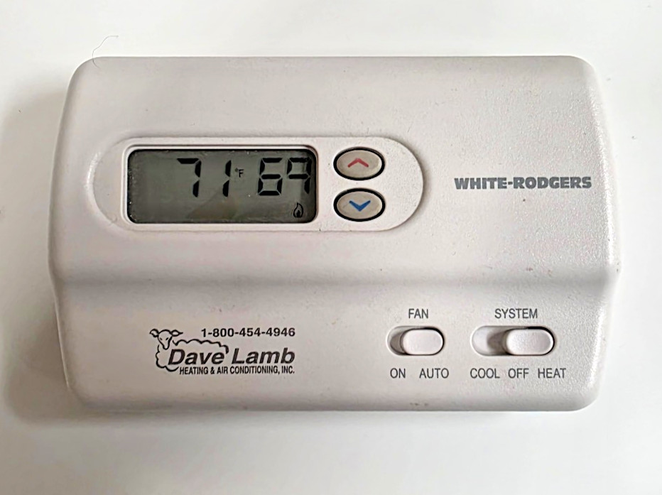White-Rodgers 1F86-244 Non-Programmable Thermostat 1 Heat /1 Cool Stages.