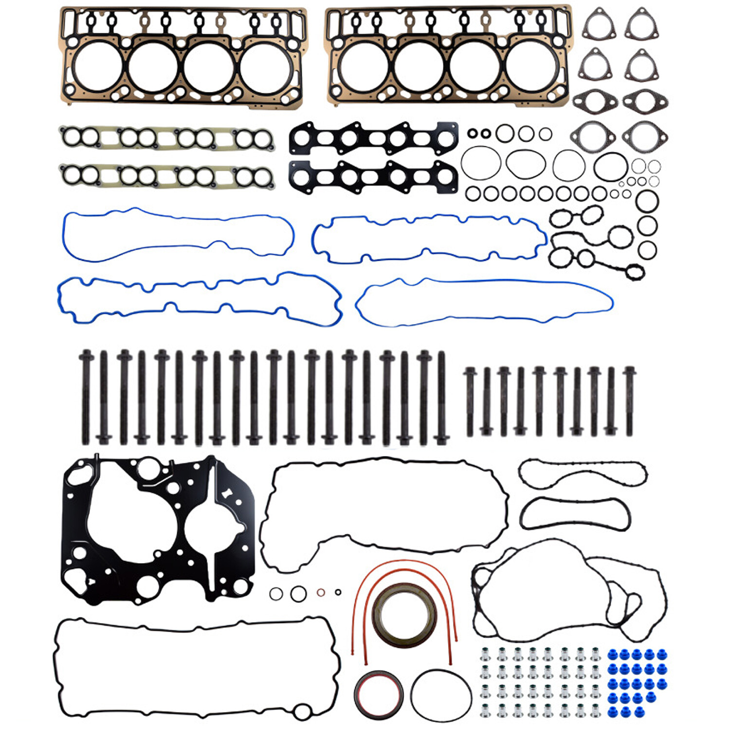Full Head Gasket Bolts Set for 08-10 Ford F250 F350 Powerstroke Diesel Turbo 6.4