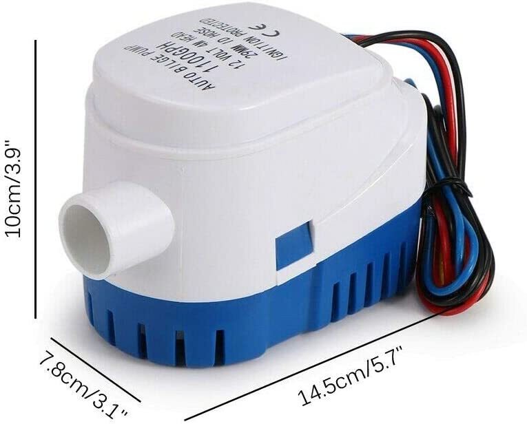 Automatic Boat Marine Bilge Pump 12V 1100GPH Submersible Electric Water Pump NEW