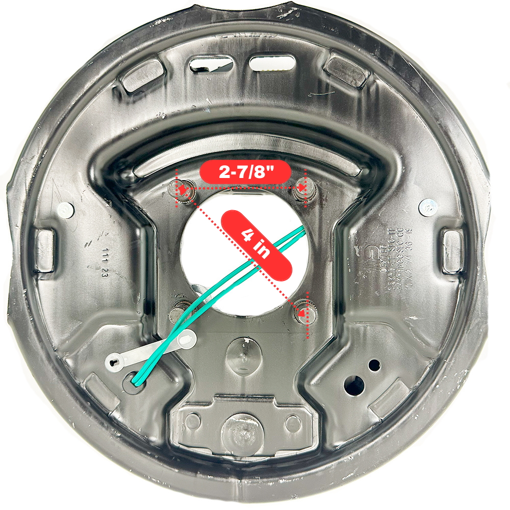 Dexter Pre-Greased 3500 Trailer Axle Self-Adjusting Electric Brake Kit 5-4.5" BC