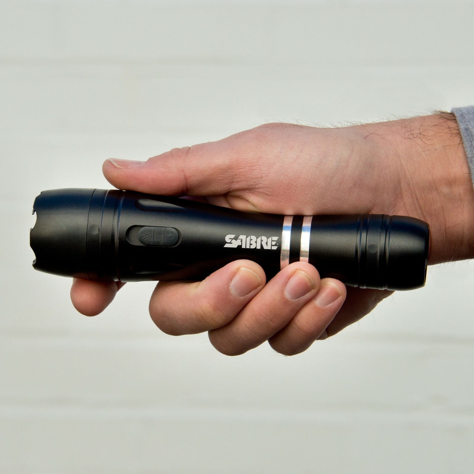 Sabre Max Strength Tactical Stun Gun LED Flashlight Self Defense - S-3000SF