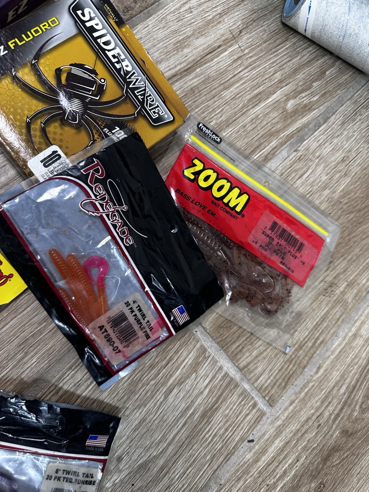 Lot Of Fishing Tackle Lures Line Hooks