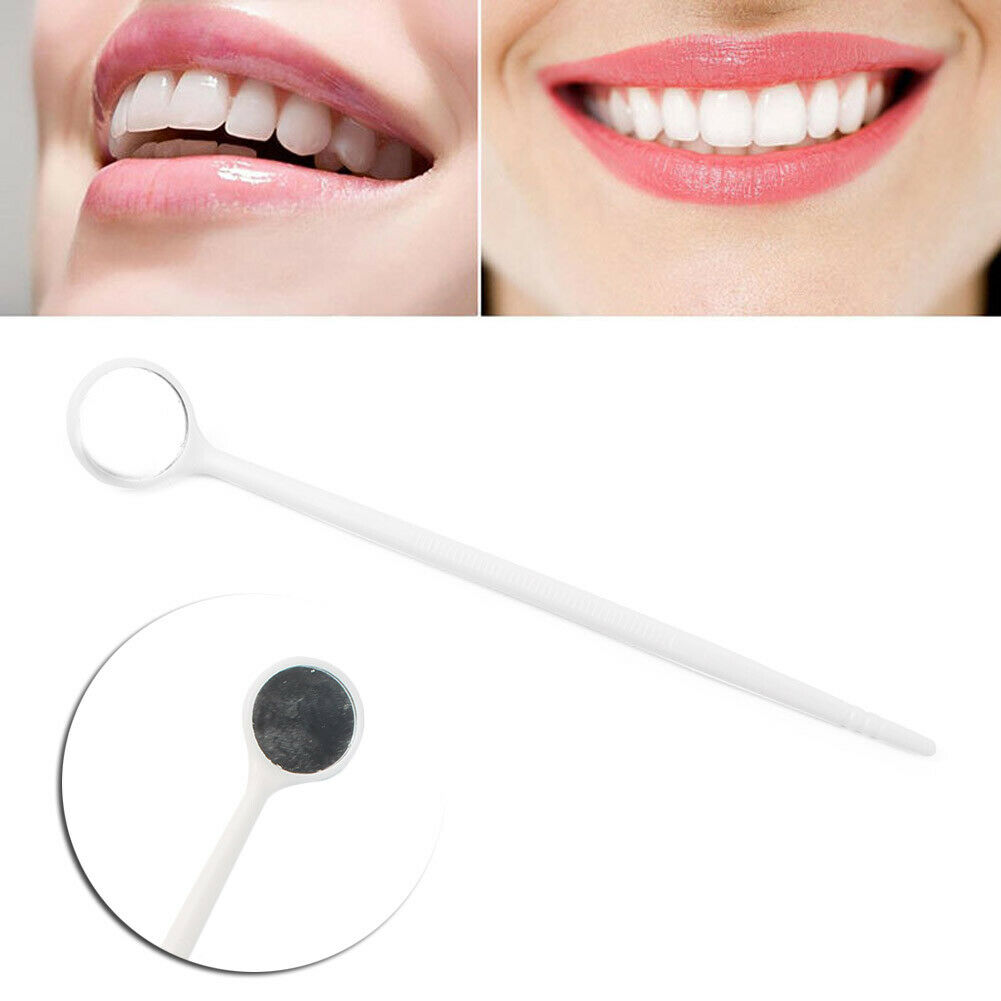 100pcs Disposable Dental Oral Exam Mouth Mirrors Anti Fog Teeth Exam Mirror