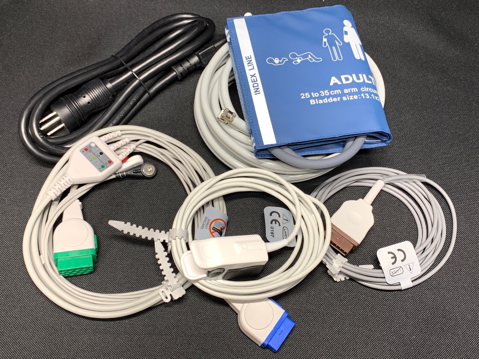 GE Dash 3000, 4000, 5000 - Accessories Kit - Masimo Spo2, ECG, Temp, NIBP, Paper