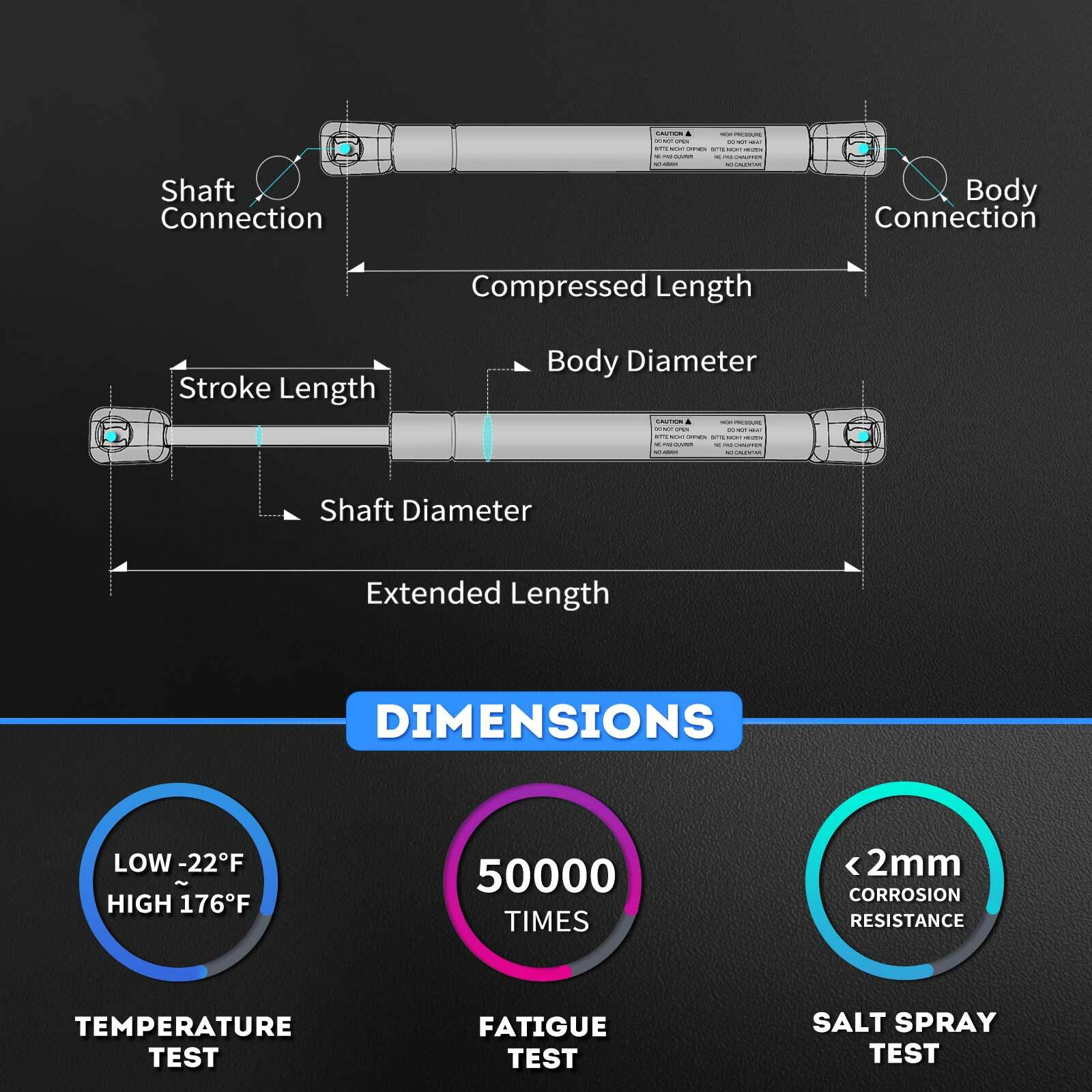 Tailgate Assist Shock Strut for Chevrolet Silverado 1500 2500 GMC Sierra 1500 HD