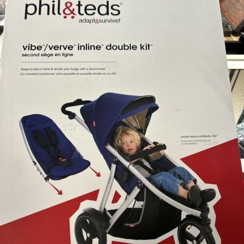 Phil Teds Adapt And Survive Vibe Inline Kit Black Stroller Attachment New