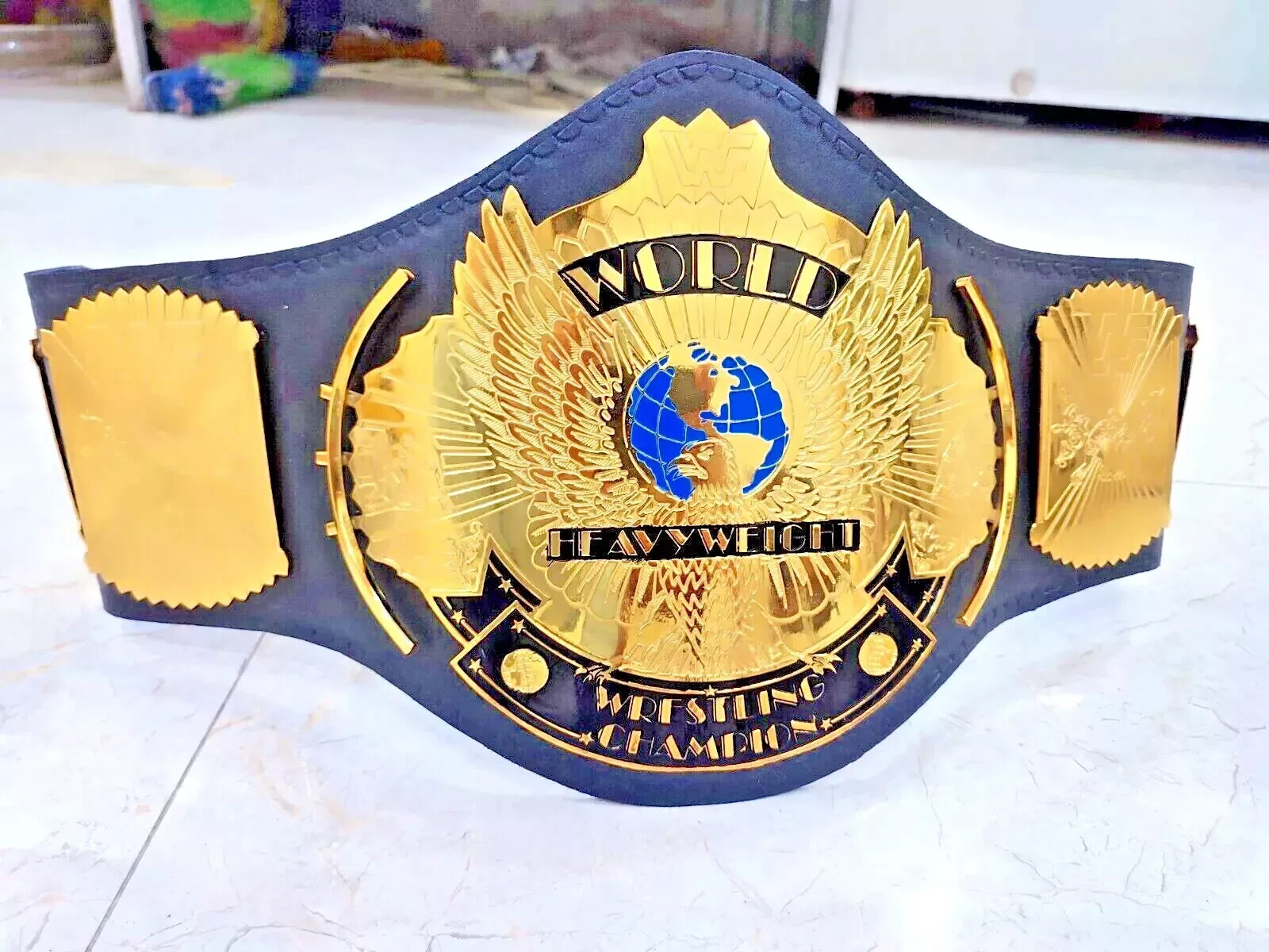 Winged Eagle Championship Wrestling Replica Title Belt Brass 2mm Adult size