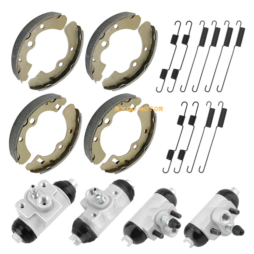 Front Rear Wheel Cylinder Brake w/Shoes for Kawasaki Mule 4000 4010 KAF620 09-21