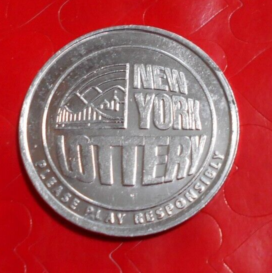 New York Lottery collectors token NY USA coin lucky instant ticket scratcher