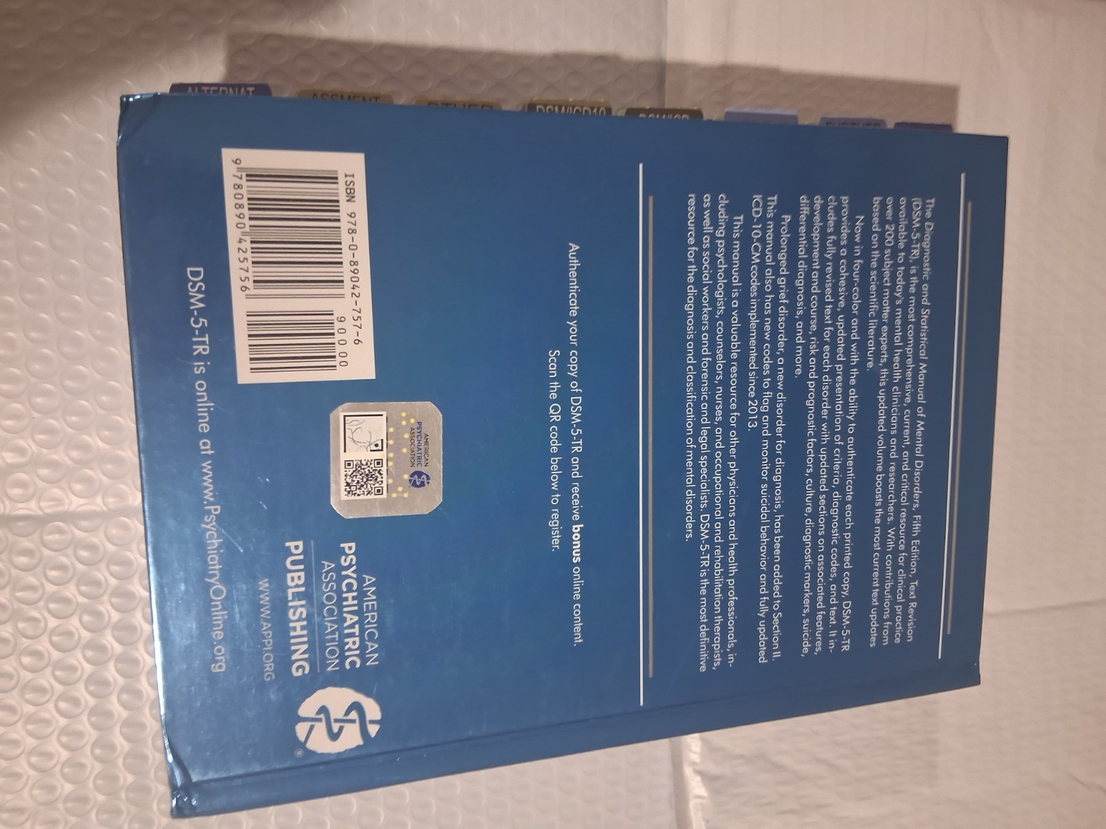 Diagnostic and Statistical Manual of Mental Disorders, DSM-5-TR HARDCOVER