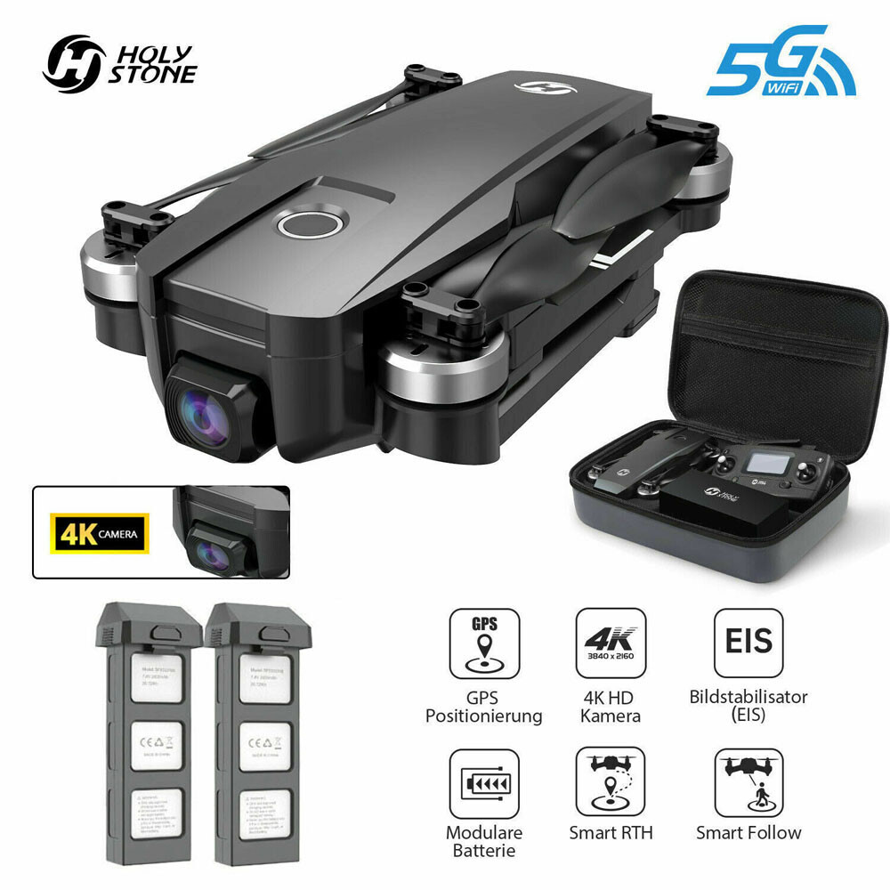 Holy Stone 720E Foldable RC Drone with 4K EIS UHD 130 FOV Camera Brushless 5GHz