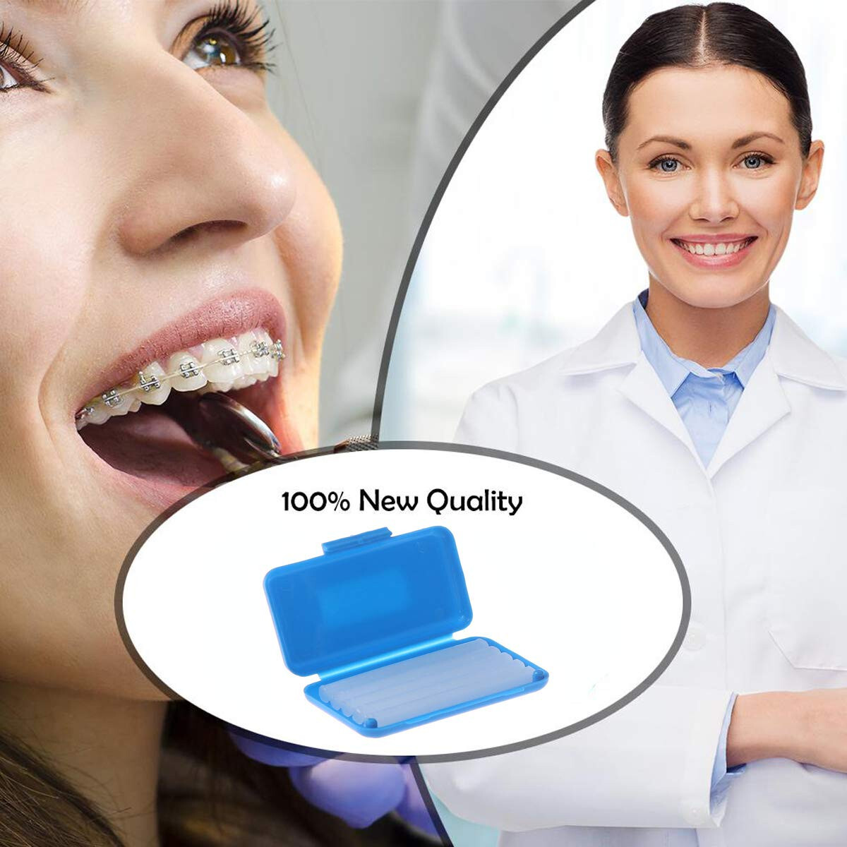 Braces Cleaning Kit Portable Orthodontic Toothbrush Oral Care 36-pack (8pc each)