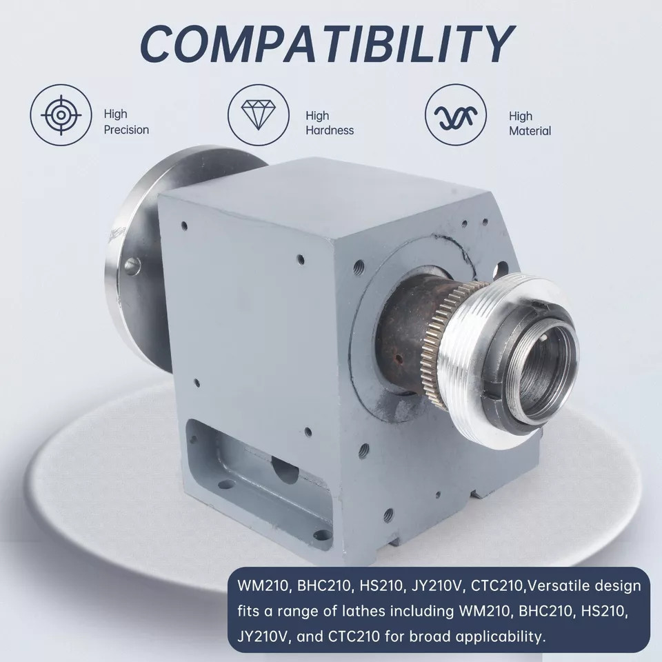 125mm Lathe Headstock Spindle Box Assembly 38mm Hole For WM210 MX-210V CD-210V