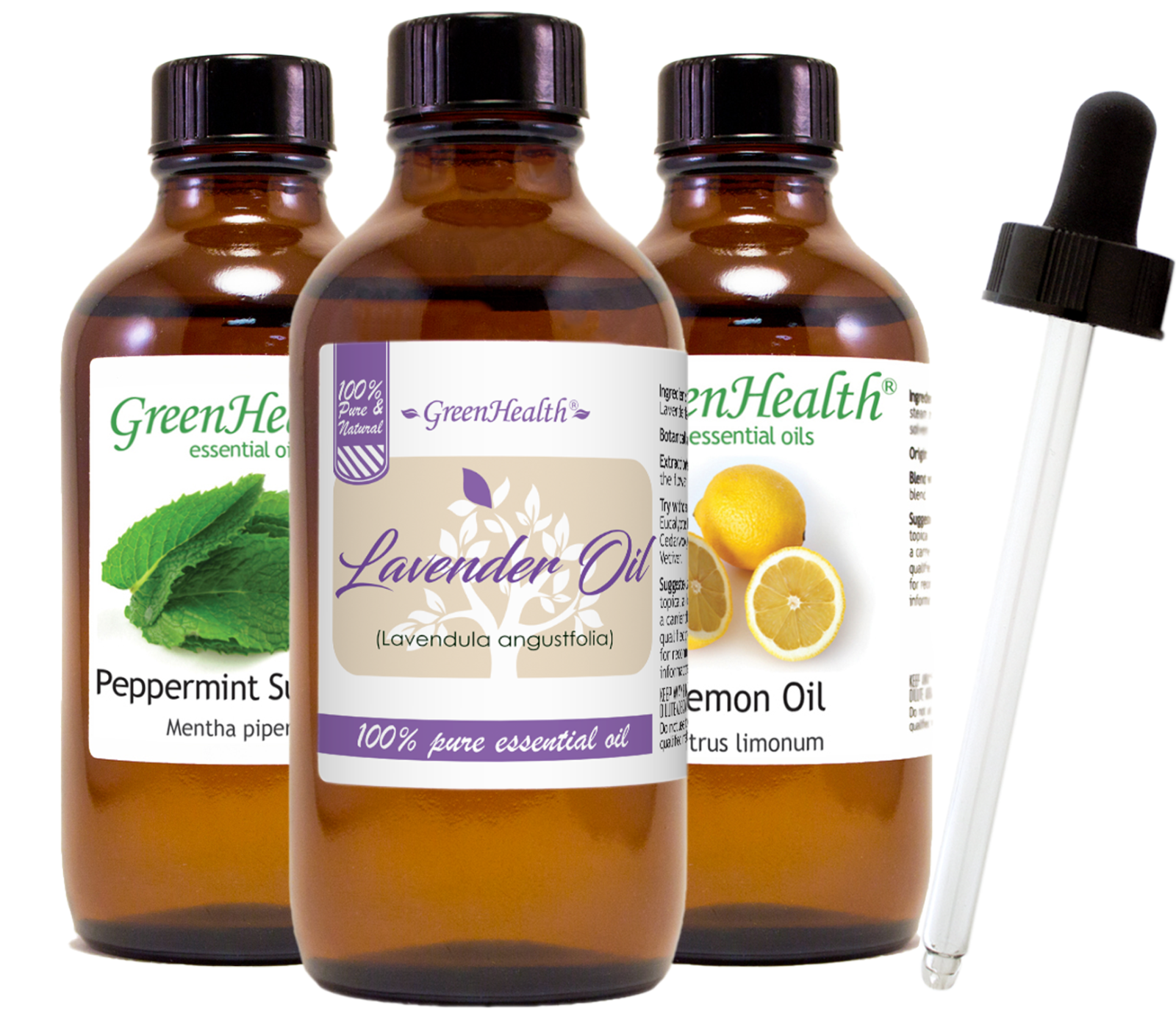 Essential Oil 4 oz with Free Glass Dropper, All Natural Uncut, 50+ Popular Oils