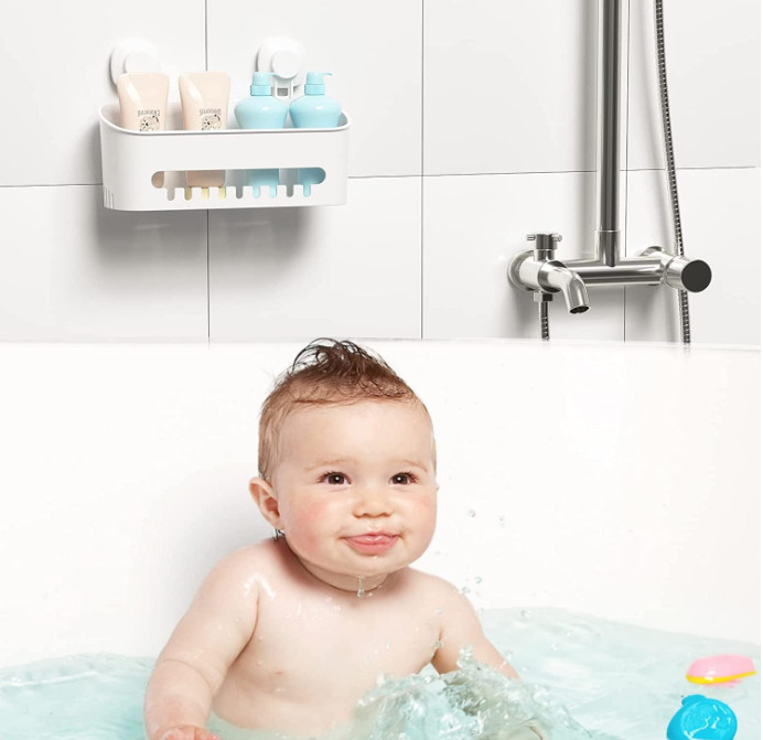 Suction Cup Shower Caddy ,Powerful Organizer Max Hold 22lbs