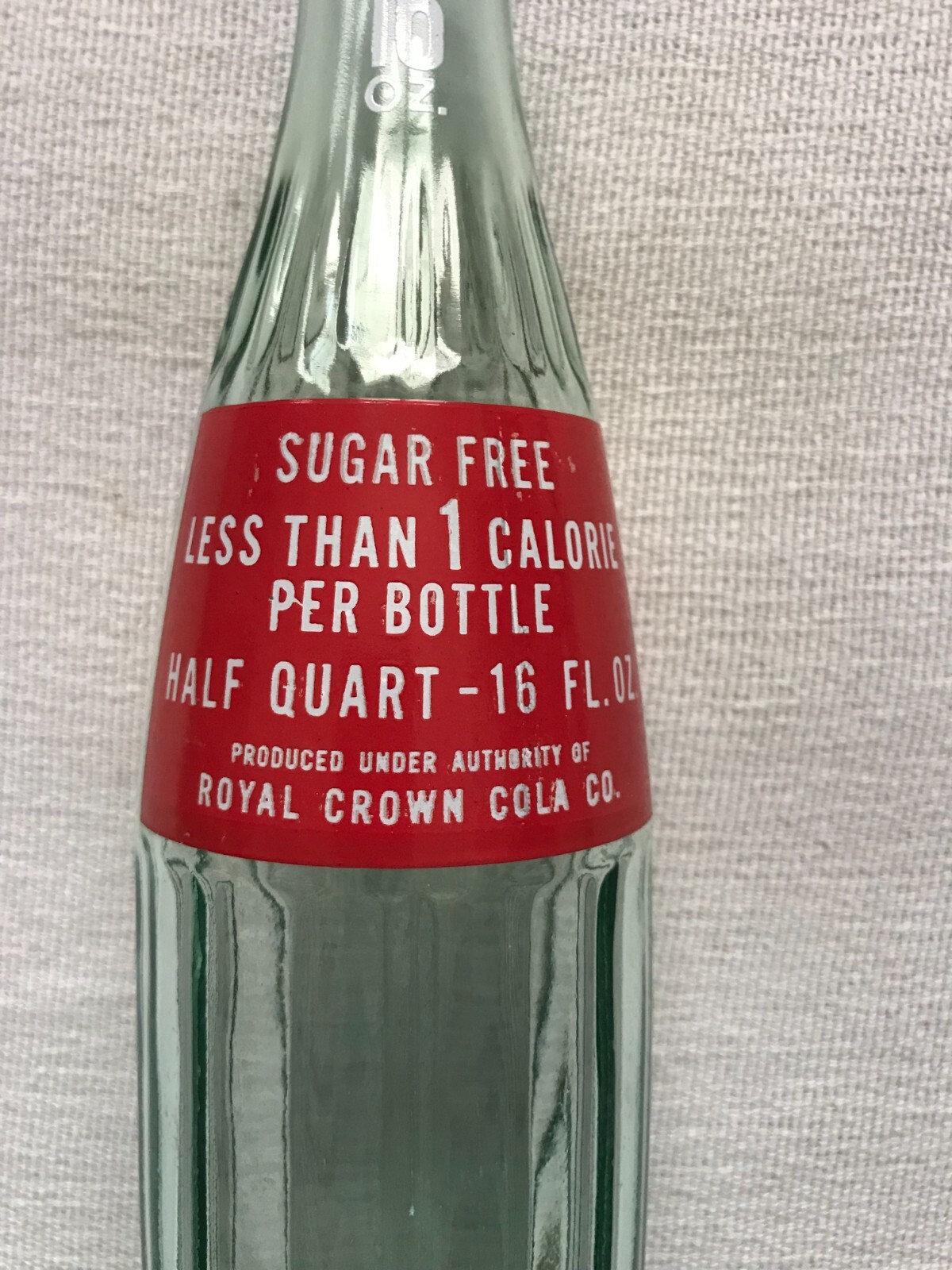 Vintage 1964 Royal Crown Diet-Rite Cola Soda Bottle 16 oz (one pint)