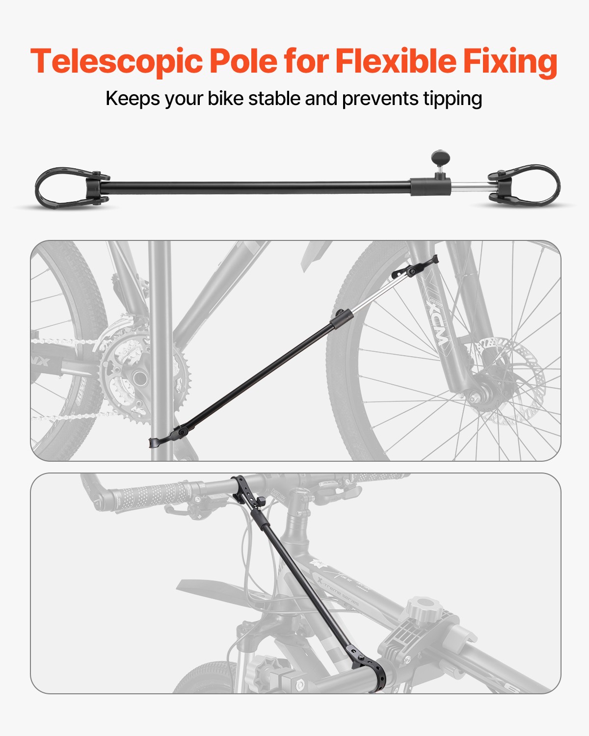 VEVOR Bike Repair Stand 66 lb Adjustable Bicycle Maintenance Rack with Tool Tray