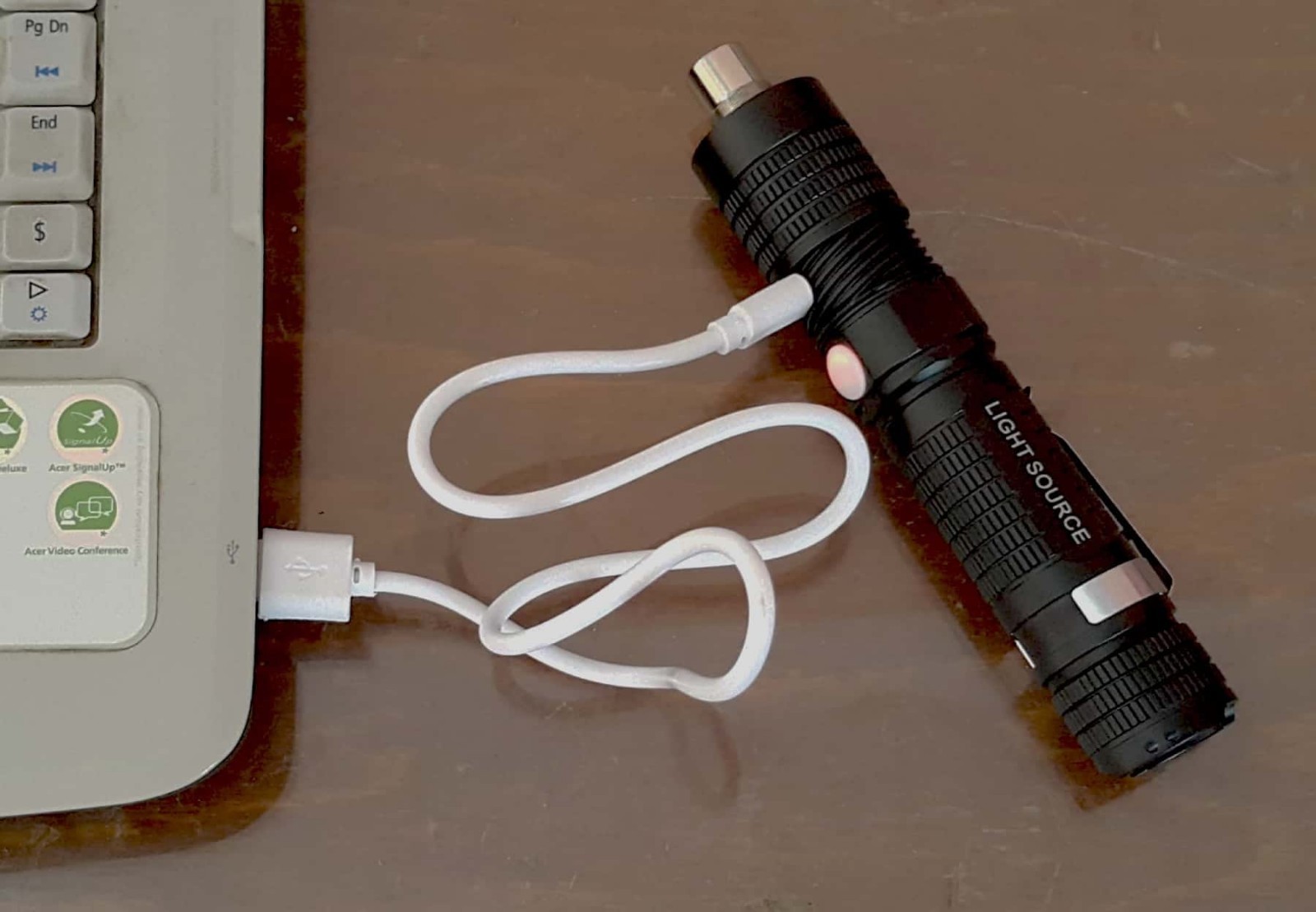 ClaraMed phone endoscope adapter with LED light source, Storz compatible. S1