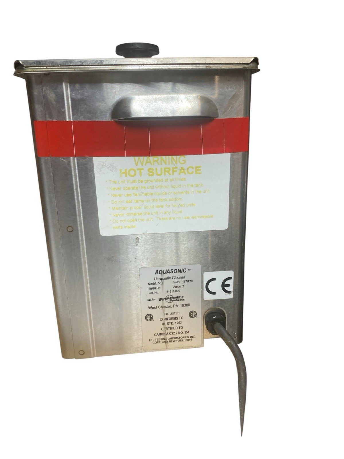 VWR Scientific Products 50T Ultrasonic Cleaner for Laboratory Use