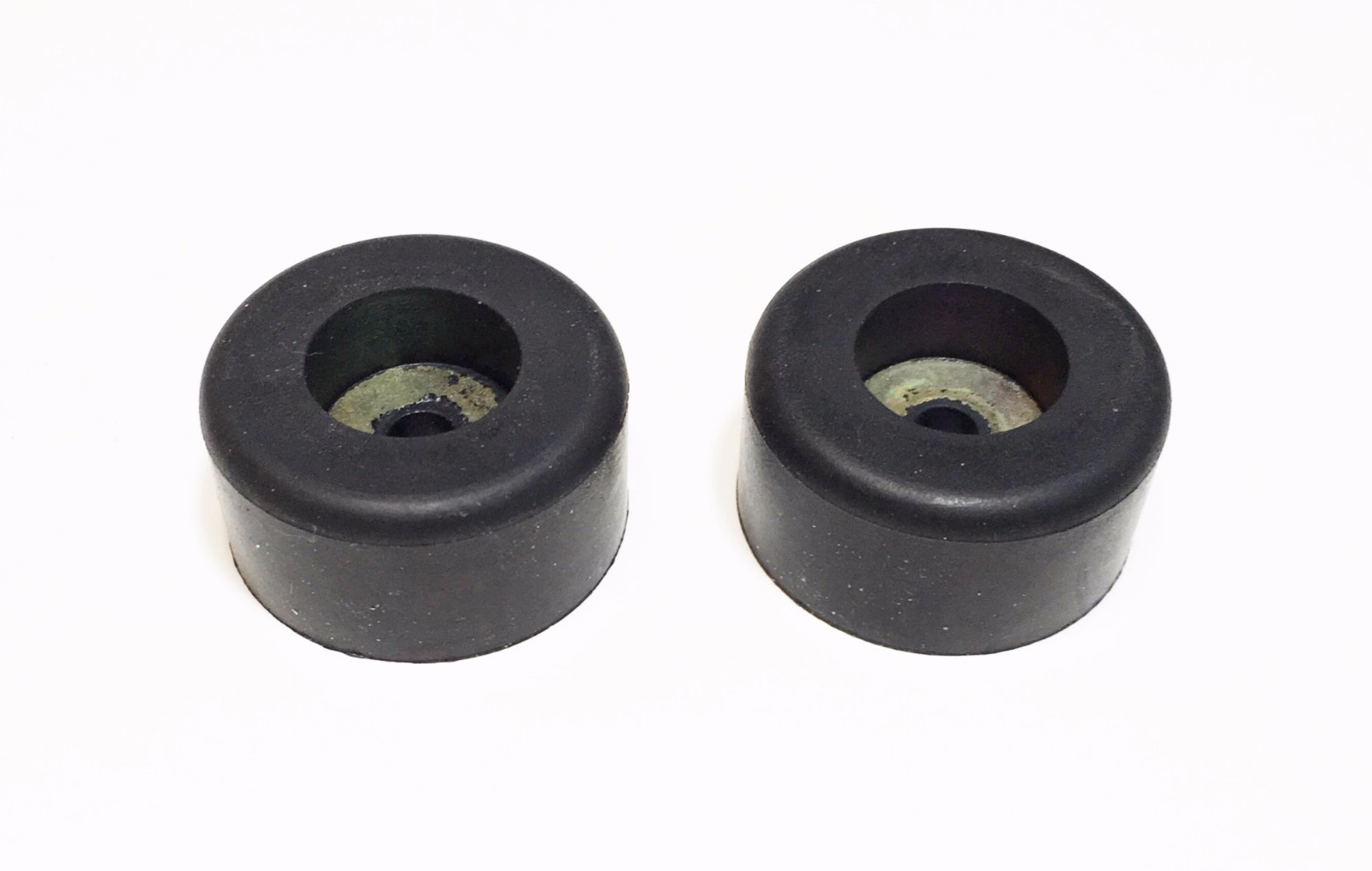 2 Pack Of Pressure Washer Rubber Foot Pads 1 1/2" Diameter 3/4" Height 1/4" Hole